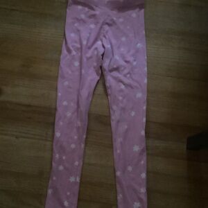 Girls cute XL Pink Star leggings